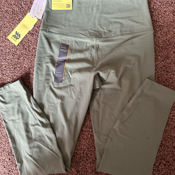 all in motion Olive Green + Black Leggings Bundle - Picture 9 of 16